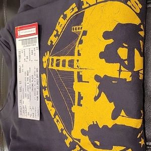 HUEY Lewis  Vintage T-shirt bought at show in 2013 and accompanying stub set